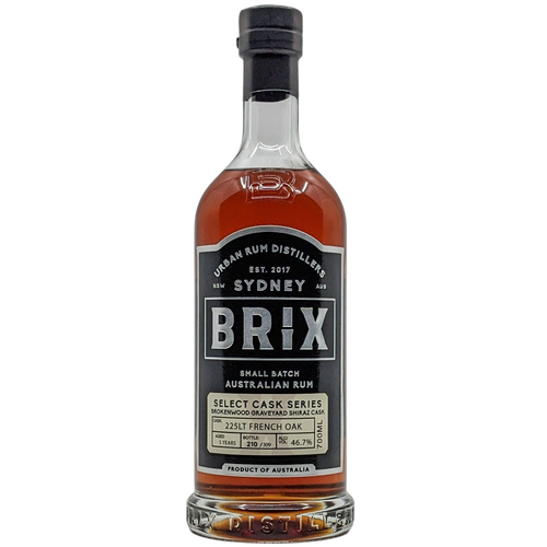 Brix Select Cask Series Brokenwood Graveyard Shiraz Cask Australian Rum 700ml