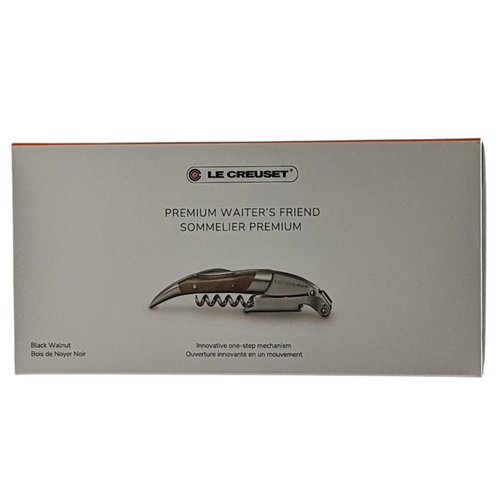Le Creuset Sommelier Premium Waiters Friend Black Walnut Corkscrew